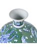 Beliani Blumenvase VALLADOLID in Grün/Blau/Weiß - (W) 20 x (H) 36 x (L) 20 cm