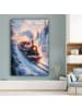 OnlyWow Leinwand Bilder Dunkelrot