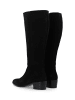 Bianco Wildlederstiefelette in Black