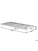 Beliani Freistehender Lattenrost COMBOURG in Schwarz - (W) 90 x (H) 18 x (L) 200 cm