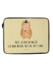 Mr. & Mrs. Panda Laptop Tasche Hamster Hut mit Spruch in Gelb Pastell