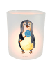 Mr. & Mrs. Panda Kerze Pinguin Lolli ohne Spruch in Transparent