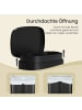 SONGMICS Mülleimer Plushic in Schwarz - (B)37.1 x (H)63.2 x (T)43.2 cm
