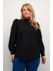 KAFFE curve Langarm-Bluse KCditta Regular fit in Black Deep