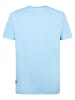 Petrol Industries Unifarbenes T-Shirt Waveviewcrest in Blau