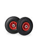 relaxdays 2x Sackkarrenrad 3.00 4 Schwarz Rot
