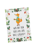 Mr. & Mrs. Panda Postkarte Fuchs Keksdose mit Spruch in Weiß