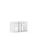 58 aufm Kessel SPIELBETT Karrie 206x120x105 aus MDF in Weiß mit Stoffset