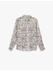 KOTON SHIRTS LS in Ekru Gemustert