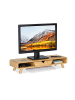 relaxdays Monitorständer in Natur - (B)62 x (H)13 x (T)20,5 cm