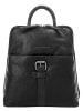 SPIKES & SPARROW Rucksack echt Leder in schwarz