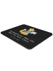 Mr. & Mrs. Panda Mouse-Pad Bauingenieur Held mit Spruch in Schwarz