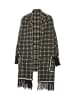CHANI Damen Poncho in Schwarz Weiss