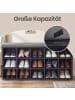 VASAGLE Schuhbank Custos in Schwarz-Grau - (B)105 x (H)48 x (T)30 cm