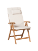 Beliani 13-tlg Gartentisch Set JAVA PREMIUM in Braun/Beige