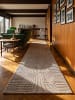 KADIMA DESIGN ERESMA Teppichläufer Beige 80x300 Geometrisch Polyester Wohnzimmer in Beige