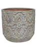 AltoBelli Blumentopf FIORENZA Antik Grau Patina Zement 17x16 cm