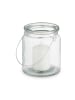 relaxdays 12x Windlicht in Transparent/ Silber - (H)9,5 x Ø 8 cm