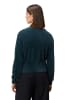 Zero  Strickjacke mit Blumenknöpfen in Teal Ocean
