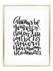 Tales by Jen Poster / Kunstdruck "Always be a unicorn" I Ohne Rahmen