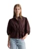 Marc O'Polo DENIM Broderie-Anglaise-Bluse regular in Burnt Aubergine