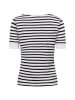 Marie Lund T-Shirt in marine weiß