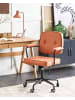 Beliani Bürostuhl PAWNEE in Orange/Schwarz - (W) 62 x (H) 88 x (L) 64 cm