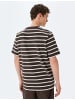 KOTON TSHIRT SS BSC in Braun Gestreift