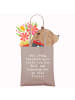Mr. & Mrs. Panda Tote Bag Spruch Saxophon Magie mit Spruch in Braun Pastell