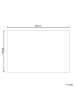 Beliani Kurzflor YULAFI in Grün/Gelb/Braun - (W) 140 x (L) 200 cm