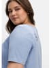 sheego T-Shirt in mittelblau