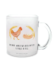 Mr. & Mrs. Panda Pott Huhn Stolz mit Spruch in Transparent