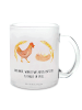 Mr. & Mrs. Panda Teetasse Huhn Stolz mit Spruch in Transparent