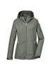 Killtec Funktionsjacke mit Kapuze wasserdicht in grün