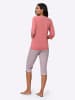Sieh an! Capri-Schlafanzug in flamingo-bedruckt