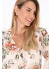 Usha Women Blouse in cream multicolor