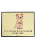 Mr. & Mrs. Panda Tischschutzmatte Quokka Happy mit Spruch in Gelb Pastell