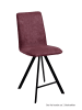 58 aufm Kessel THEKENSTUHL (2er-Set) Deedee 47x109x60 Schwarz/Marsala