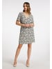 faina Damen Kleid in Weiss Schwarz
