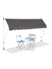 relaxdays Klemmmarkise in Grau - (B)300 x (L)120 cm