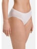 Hanro Midi Slip Cotton Seamless in Weiß / schwarz