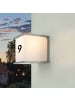 Licht-Erlebnisse Außen Wandlampe (B)16.5 x (H)16.3 cm in Grau Weiß