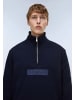 Napapijri Sweatshirt B-BOX LOGO HZ in Blu Marine