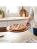 relaxdays Pizzabrett in Natur - (B)28 x (H)1,2 x (T)37,5 cm