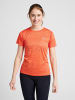 Newline Newline T-Shirt Women Statement Laufen Damen Feuchtigkeitsabsorbierenden in SPICY ORANGE MELANGE