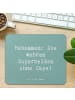 Mr. & Mrs. Panda Mauspad Spruch Hebamme Superheld mit Spruch in Meeresbrise
