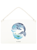 Mr. & Mrs. Panda Deko Schild Walfisch Thunfisch ohne Spruch in Transparent