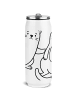 Mr. & Mrs. Panda Sport Trinkflasche Otterliebe Design ohne Spruch in Weiß
