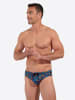 HOM Badehose Swim Mini Briefs Trapani in navy print