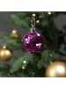 MARELIDA 12er Set Weihnachtsbaumschmuck Discokugel Spiegelkugel D: 5cm in pink